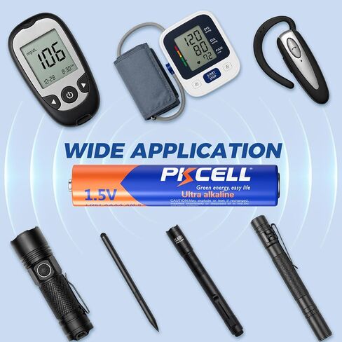 PKCELL AAAA 1.5V Alkaline Batteries 10 Pack for Stylus Pen, Blood Monitors in Kuwait