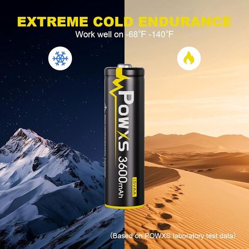 POWXS 3600mAh AA Lithium-Iron Batteries 1.5V 24 Pack in Saudi Arabia