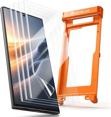EZ-GLAZ 4 Pack Screen Protector Compatible with Galaxy S23/S22 Ultra in Saudi Arabia
