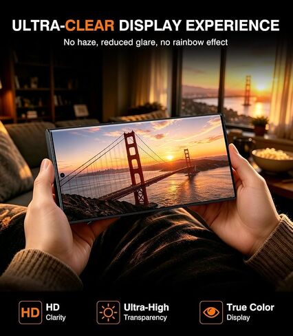 EZ-GLAZ 4 Pack Screen Protector Compatible with Galaxy S23/S22 Ultra in Saudi Arabia
