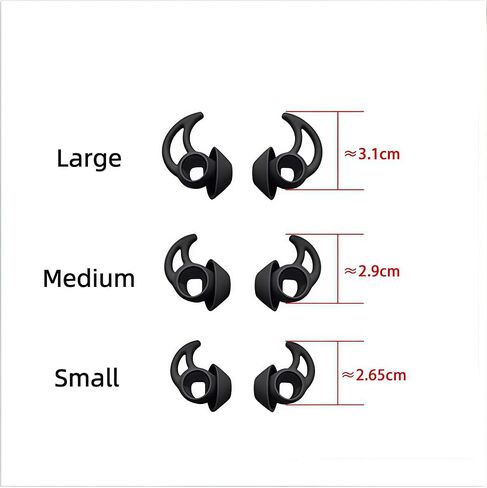 3 Pairs Replacement Ear Tips for Bose Sport Earbuds/Bose Free Earbuds in Kuwait