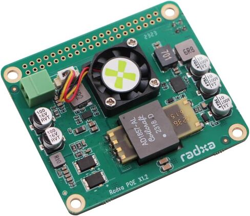 Radxa 25W PoE+ HAT, Compatible with Rock SBCs in Saudi Arabia