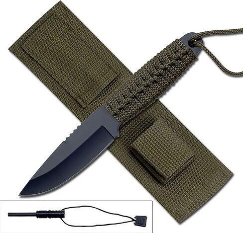 Survivor HK-106 Series Fixed Blade Knife with Fire Starter 8-Inch Overall in Kuwait