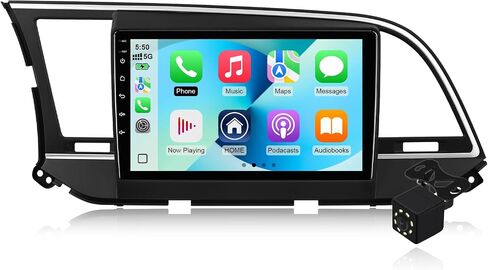 4+64G Android 14 Double Din Car Radio Stereo for Hyundai Elantra 2016 2017 2018 with 9" Touchscreen Radio Built-in Wireless Carplay/Android Auto/GPS/Bluetooth/FM/AUX-in/SWC/Camera in Kuwait