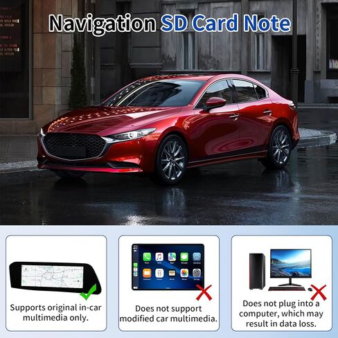 2025 Latest Navigation SD Card for Mazda-KMV666EZ1C,Compatible with Mazda CX5 2024-2025, CX30 2024, CX90 2023-2025,Mazda Navigation SD Card Updated Map for USA/CAN/MEX in Saudi Arabia