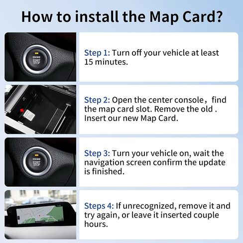 2025 Latest Navigation SD Card for Mazda-KMV666EZ1C,Compatible with Mazda CX5 2024-2025, CX30 2024, CX90 2023-2025,Mazda Navigation SD Card Updated Map for USA/CAN/MEX in Saudi Arabia
