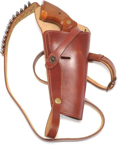 Brown Leather Holster fits Ruger GP100 Colt Python Taurus 66 S&W L Frame in Saudi Arabia