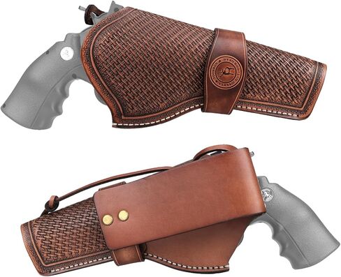 TOURBON Leather Western Gun Holster for 4" to 8" Barrel Lengths Handgun in Saudi Arabia