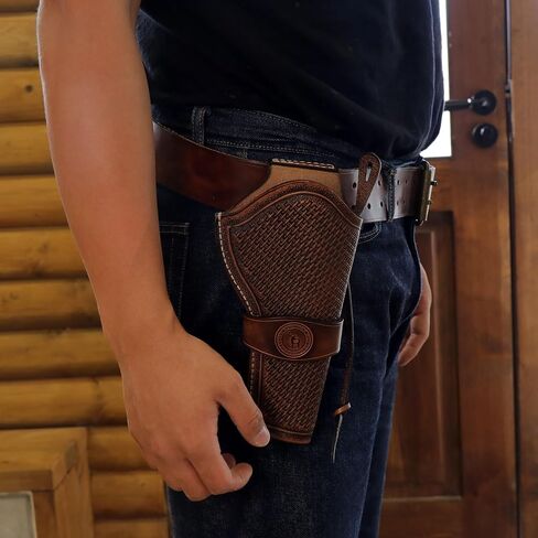 TOURBON Leather Western Gun Holster for 4" to 8" Barrel Lengths Handgun in Saudi Arabia
