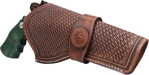 TOURBON Leather Western Gun Holster for 4" to 8" Barrel Lengths Handgun in Saudi Arabia