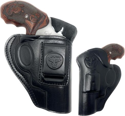 Cardini Leather IWB Holster for S&W K-Frame Revolvers – Concealed Carry Holster for Model 10, 15, 19, 66 (2"–3" Barrel) – Fits Medium Frame Revolvers in Saudi Arabia