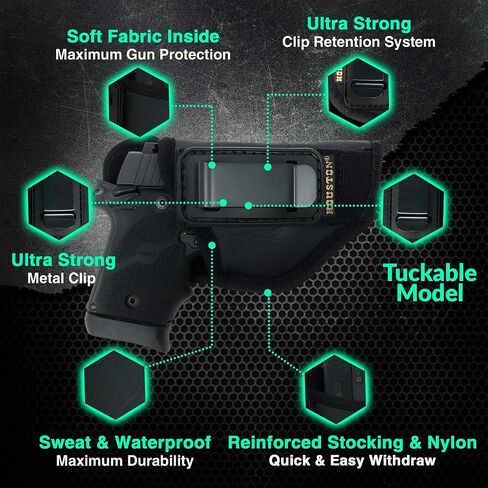 Tuckable IWB Concealed Carry Holster for Small .380 Pistols in Saudi Arabia
