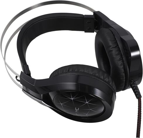 Black Wired Gaming Headset with Microphone for Computer Play in Saudi Arabia