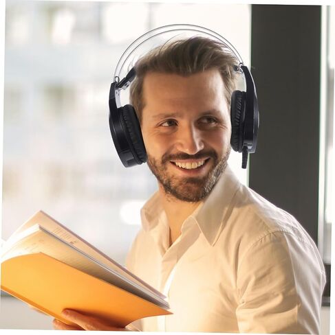 Black Wired Gaming Headset with Microphone for Computer Play in Saudi Arabia