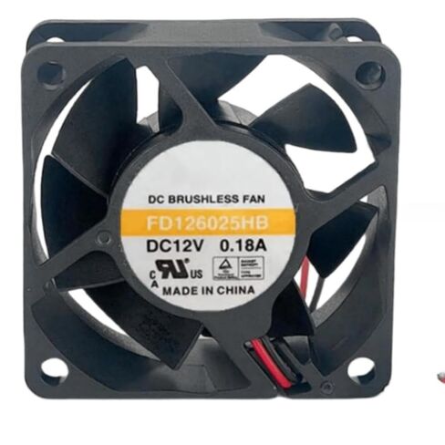 for FD126025HB 12V 0.18A 60X60X25MM 2-wire cooling fan in Saudi Arabia