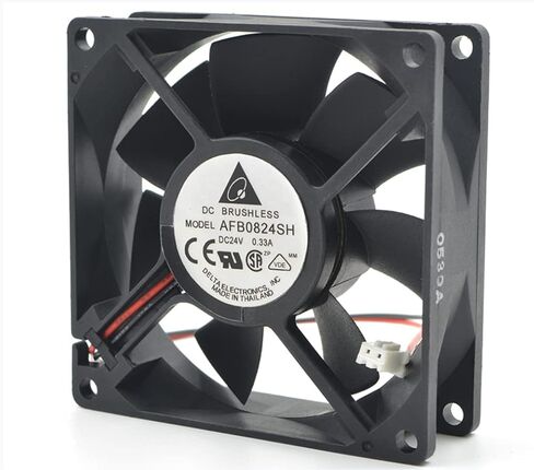 AFB0824SH 80x80x25mm 24V 0.33A 7.92W 4000RPM 46.62CFM 2-Wire Cooling Fan in Saudi Arabia