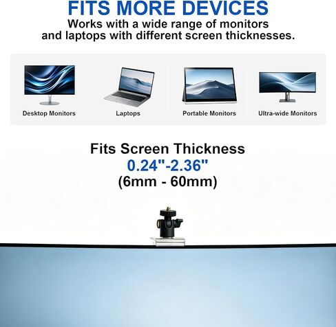 T1 Webcam Monitor Top Clip Mount in Saudi Arabia
