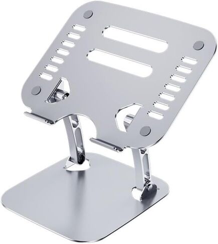 Adjustable Metal Laptop Stand - Silver by 4XEM in Kuwait