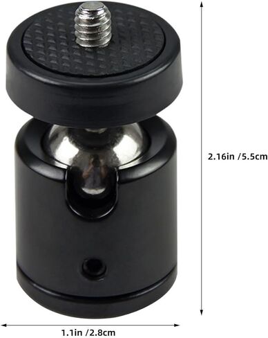 5Pcs Adjustable 1/4 Camera Spherical Head Adapter with Cold Shoe in Kuwait