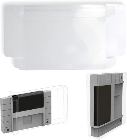 10PCS Video Game Cartridge Protectors Cover for Game Dust-resistant Clear PET Cartridge Display Storage Case Sleeve Transparent Protective Cover for Cards in Kuwait