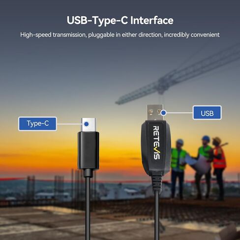 Retevis RB48 USB Programming Cable, USB-Type-C Interface, 1 Pack in Kuwait
