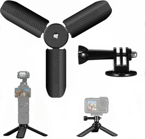 Mini Tripod for DJI Pocket 4P/4/3 for Insta360 Luna with 1/4" Screw in Kuwait