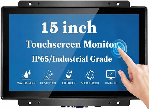 شاشة تعمل باللمس PCAP مقاس 13.3 بوصة، بدقة 1920 × 1080، مقاومة للماء، ومنفذ VGA+HDMI، وشاشة مفتوحة الإطار للعمل المستمر على مدار الساعة طوال أيام الأسبوع in Kuwait