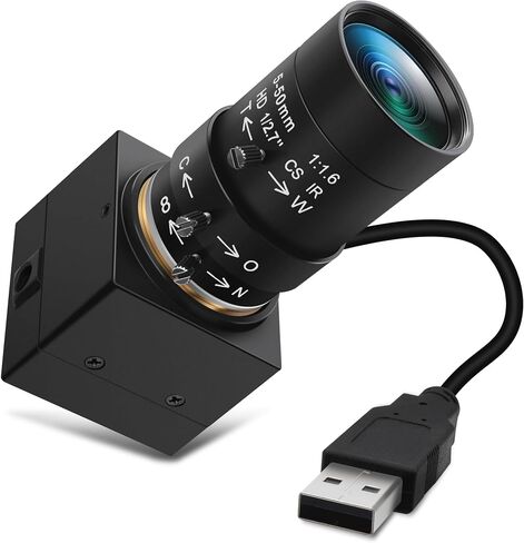 16MP USB Camera with 5-50mm Manual Varifocal Lens for Lightburn in Saudi Arabia