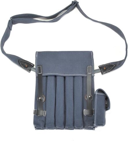 WW2 German Fallschirmjäger MP40 Magazine Pouch with Shoulder Strap Luftwaffe Blue in Saudi Arabia
