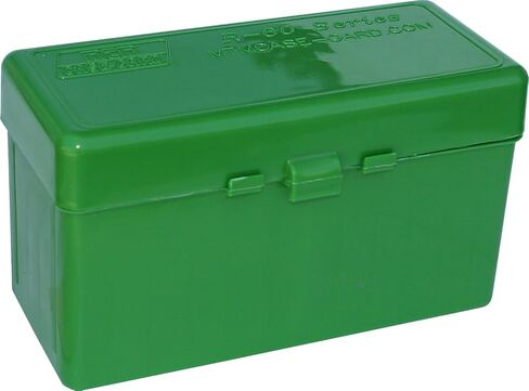 MTM Case-Gard RM-60 Ammo Box, 60 Round Rifle Flip Top, for 22-250 to .308 Win, USA Made in Kuwait