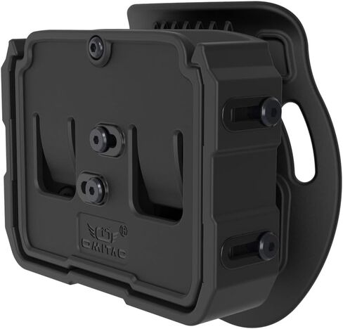 Universal Double Magazine Pouch for 9mm,10mm,.357, .40, .45 Caliber Dual & Single Stack Magazines-Polymer Paddle Pouch| Adjustable Width and Thickness| Ambidextrous | Outside Waistband | Black in Saudi Arabia