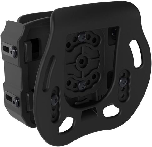Universal Double Magazine Pouch for 9mm,10mm,.357, .40, .45 Caliber Dual & Single Stack Magazines-Polymer Paddle Pouch| Adjustable Width and Thickness| Ambidextrous | Outside Waistband | Black in Saudi Arabia