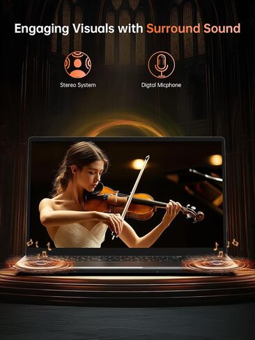 KAIGERR Gaming Laptop, Laptop with AMD Ryzen 7430U(Up to 4.3GHz), 16GB DDR4 512GB SSD Laptop Computer, 1920P FHD Display, WiFi 6, USB3.2, Type_C, Webcam Cover Slide in Saudi Arabia
