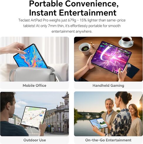 تابلت TECLAST Artpad Pro مقاس 12.7 بوصة 4G Android15، قلم رسم بسعة 20 جيجابايت + 256 جيجابايت in Kuwait