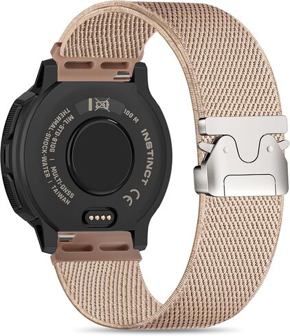 Elastic Nylon Watch Bands Compatible with Garmin Instinct 2/3 45mm/1 Solar,22mm Soft Adjustable Parachute-style Buckle Sport Strap for Garmin Instinct Surf/Tactical/Esports/Tide in Kuwait