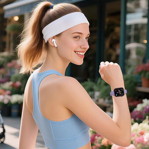 18 Pack Slim Bands Compatible with Apple Watch Band 49mm 46mm 45mm 44mm 42mm(Series 3/2/1) for Women Men, Sport Silicone Thin Strap for iWatch Series Ultra 11 10 9 8 SE 7 6 5 4 3 2 1 in Kuwait