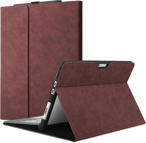 Case for Microsoft Surface Pro 11/10/9 13 inch, Multiple Angle Viewing, Stylus Holder, Light Heat Dissipation, Compatible with Type Cover Keyboard, Black in Kuwait