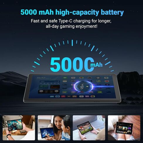 جهاز لوحي Evermyth Android 15 مقاس 10 بوصة، وذاكرة وصول عشوائي 16 جيجابايت وذاكرة تخزين داخلية 32 جيجابايت وذاكرة تخزين داخلية 1 تيرابايت قابلة للتوسيع، وواي فاي سريع 6 وBT 5.4 أجهزة لوحية 5 النواة، وشاشة لمس HD IPS، وبطارية 8H+، وكاميرا مزدوجة محمولة للب in Kuwait
