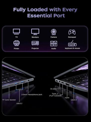 MALLRACE Gaming Laptop,16GB RAM 1TB SSD Laptop Computer with Numeric KB,AMD Ryzen7 5825U (Beat Intel i7-1255, (8C/16T, up to 4.5GHz), Radeon Graphics,15.6inch FHD Display AMD Laptop,Type_C,WiFi 6 in Kuwait