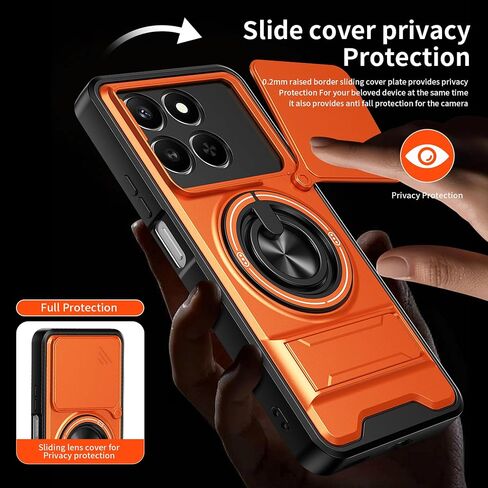 Compatible with Honor 400 Smart/Honor X7d Case 4G(5G), Orange in Saudi Arabia