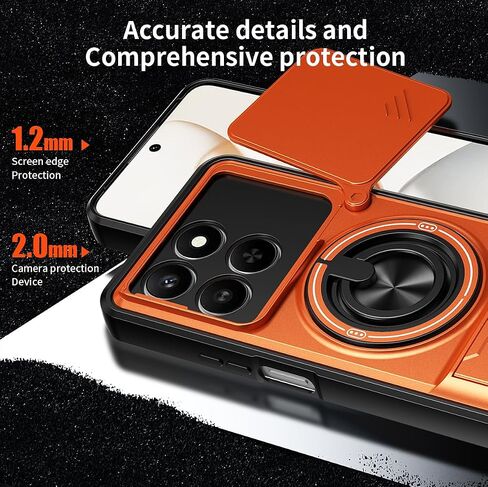 Compatible with Honor 400 Smart/Honor X7d Case 4G(5G), Orange in Saudi Arabia