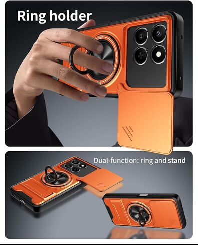 Compatible with Honor 400 Smart/Honor X7d Case 4G(5G), Orange in Saudi Arabia