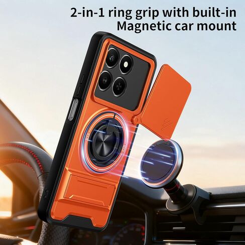 Compatible with Honor 400 Smart/Honor X7d Case 4G(5G), Orange in Saudi Arabia