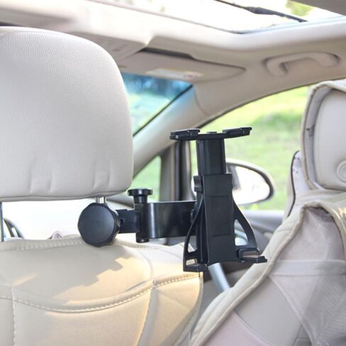Car Tablet Holder Black Adjustable Plastic Seat Headrest Mount in Kuwait