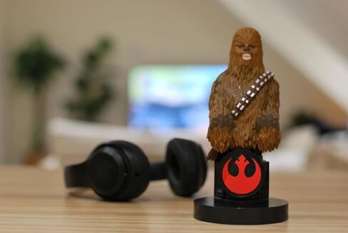 Exquisite Gaming: Star Wars: Chewbacca - Original Mobile Phone & Gaming Controller Holder, Device Stand, Cable Guys, Licensed Figure in Kuwait