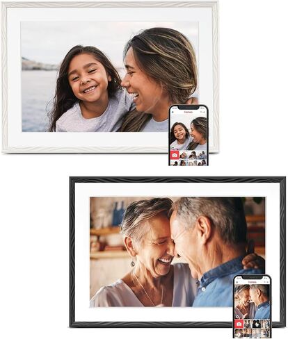 Bundle: 2 Pack Frameo 10.1 Inch Digital Picture Frame (White+Black) in Kuwait