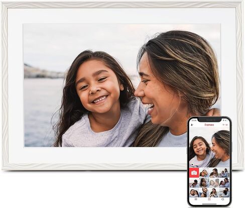 Bundle: 2 Pack Frameo 10.1 Inch Digital Picture Frame (White+Black) in Kuwait