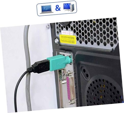 USB Female to Male Adapter Easy Converter for USB Mouse No Drivers Required Compatible Cordless Devices Passive for Desktop Pc Use in Kuwait