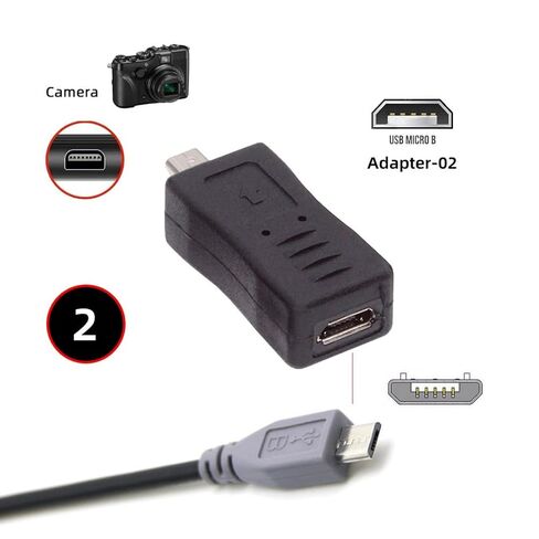 chenyang 3 Pack Mini 8Pin to USB 2.0 Adapter,USB C/Mini USB/Micro USB to Mini 8Pin Data Transfer Charging Converter Adapter in Kuwait