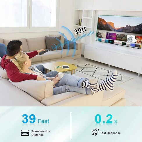 2-Pack Replacement Remote for Samsung Smart TV Compatible with All Samsung Frame LED QD Neo QLED 4K HDR Smart TVs from 2018 to 2024 Universal IR Control, No Voice Required 4 Quick-Access Buttons in Kuwait